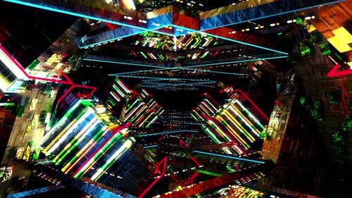 Sci Fi Light Building 02 4K