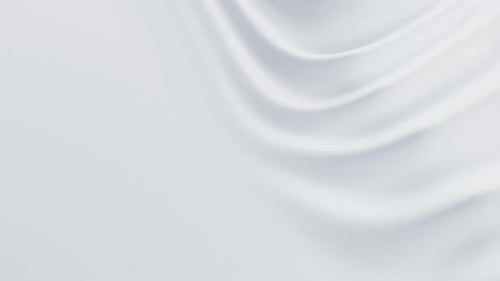 Abstract Reflective Ripples on White Surface Milky Water Waves Satin Crumples Loop 3d Render