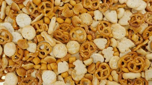 Close Up of Snack Mix