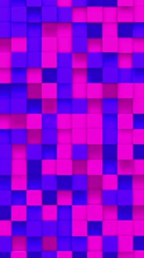 Pink purple small box cube random geometric background
