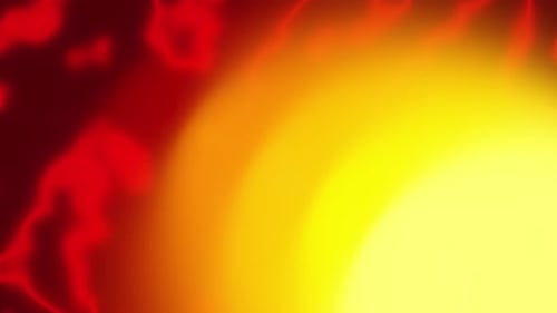 Dynamic Abstract Fiery Red and Yellow Flowing Background Loop