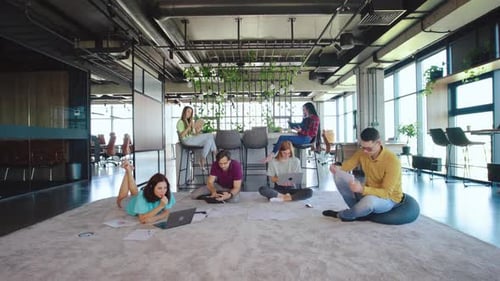 Collaborative Workspace Engaging Creative Team Brainstorming Techniques in a Contemporary Office