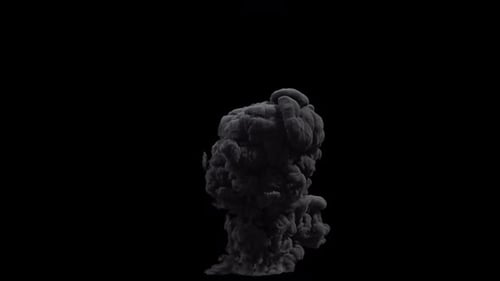 Explosion Smoke on Alpha Channel.