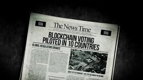 Le vote sur la blockchain a été piloté dans 10 pays, titres de journaux