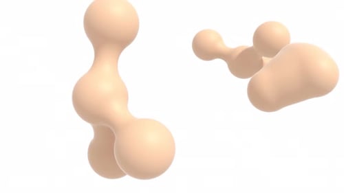 Bolas de couro em um fundo transparente: introdução capaz de se enrolar sem costura