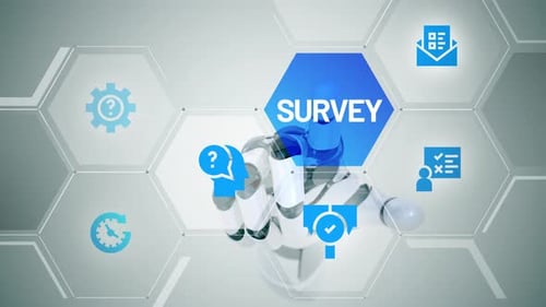 Survey touch screen animation