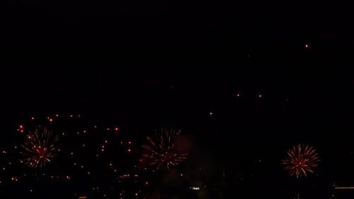 Festive Fireworks in the Sky
