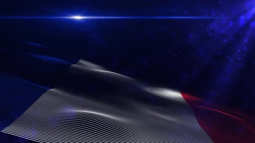 France Holographic Digital Flag
