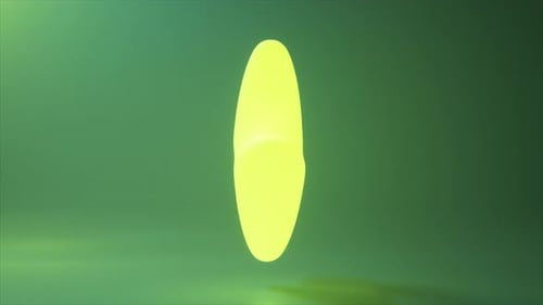 Glowing Neon Sign in the Shape of a Lightning Bolt is Turning on and Off in a Seamless Loop on a