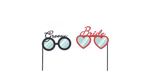 Bride \ Groom Booth props Sunglasses