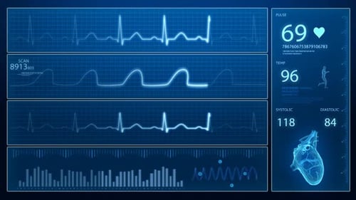 4K medizinischer HUD-Herzfrequenzmesser