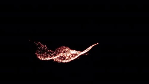 Glowing Energy Line Background
