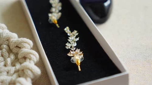 Ornate Jewelry in a Box, Close Up