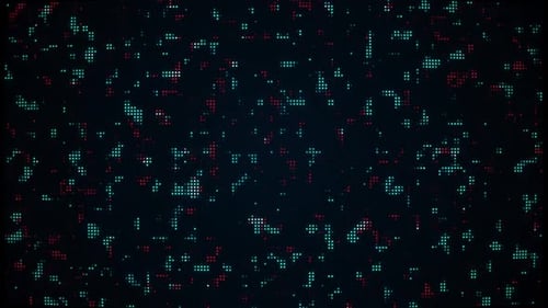 Abstract Digital Pixel Data Grid Background Animation