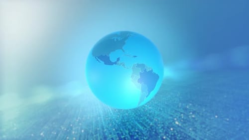Country Zoom Animated Stylized World Map South America Venezuela Version