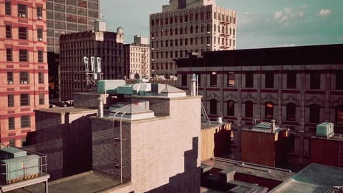 A View of a City with Tall Buildings