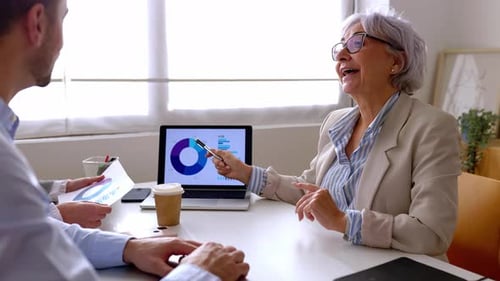 Diverse Corporate Team Working Together in Modern Room Office