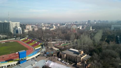 Panfilov Park in Bishkek city in Kyrgyzstan