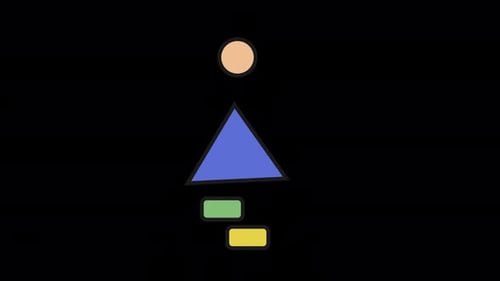 Bunte Formen, Gehanimation, Alpha-Kanal 4K