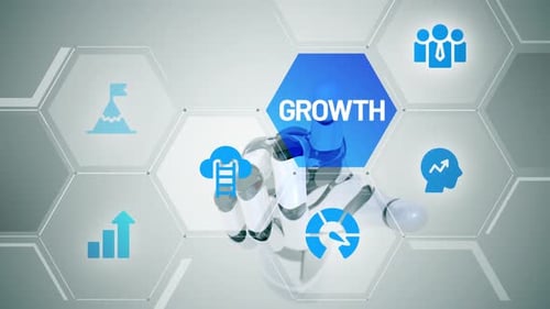 Growth touch screen animation