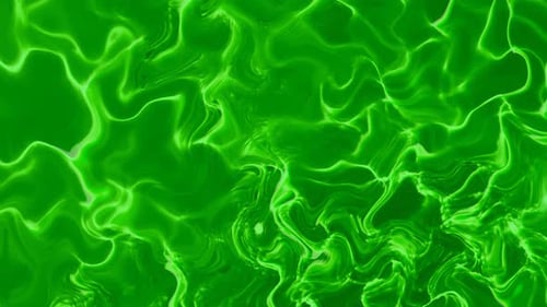 Seamless Green Fluid Abstract Wavy Background Loop