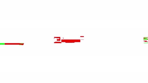 Yum Collection: A horizontal logo reveal transition out matte effect from the center on a white back