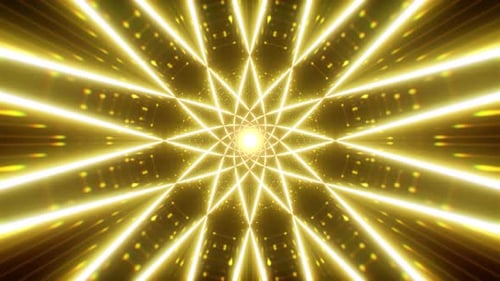 Flashing Multiple Geometric Yellow Event Light Vj Loop
