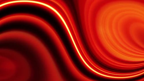 Abstract Dynamic Glowing Red Lines Flowing Background Animation