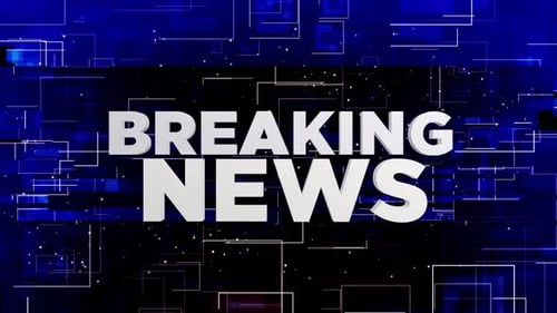 Broadcast News Transition Alpha channel Looped