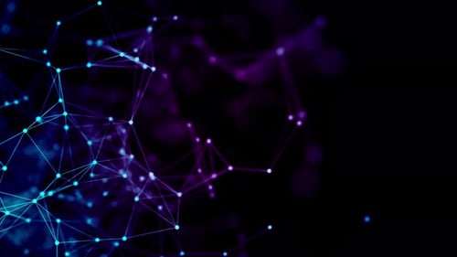 Abstract Glowing Plexus Network Background Loop V2