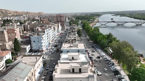 Sanliurfa, Birecik City Aerial View