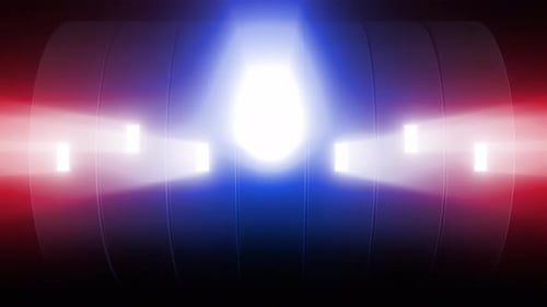 4 K farbige zylindrische Lichtscheinschleife