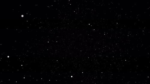 Abstract Dynamic Moving Particles Space Background