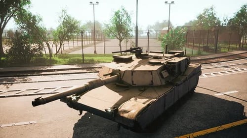 Armored Tank in Big City