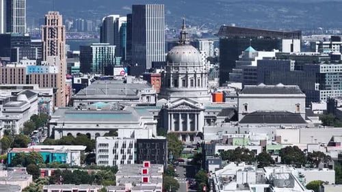 Aerial View of the San Francisco City Hall