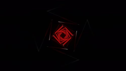 Red And White Neon Curve Background Vj Loop In 4K