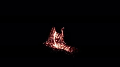 Glowing Spell Sparks Landing Effect