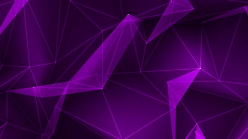 Abstract Purple Geometric Polygon Network Loop Background
