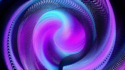 Animation Of Swirling Magical Beautiful Particles. Luxurious Abstract Background 02. 4 K