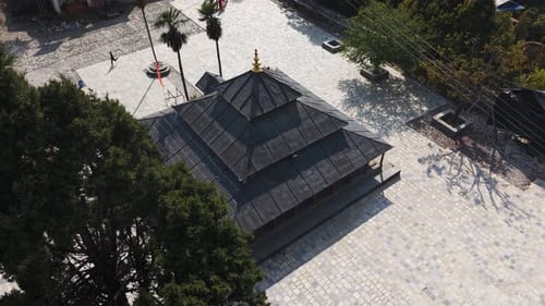 Templo Resunga, Tamghas, Gulmi, Nepal — Vista aérea