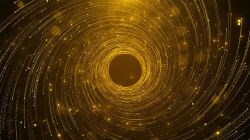 Luxury golden particle light flow, gold particle stripes. stream striped, flowing neon curve lines b