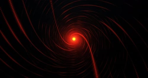 Spirale roter Fraktallinien