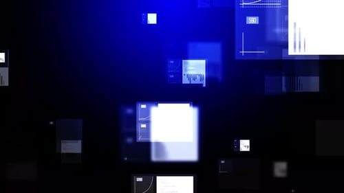 Technology Blue Background Loop