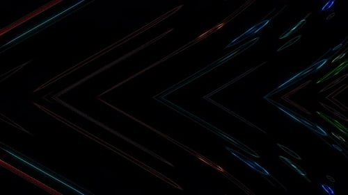 Dynamic Abstract V-Shape Neon Lines Motion Background