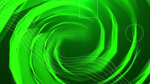 Green abstract circle background