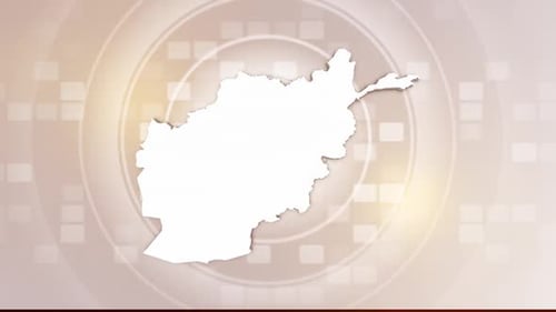 Afghanistan Map Drawing and Fill Animation
