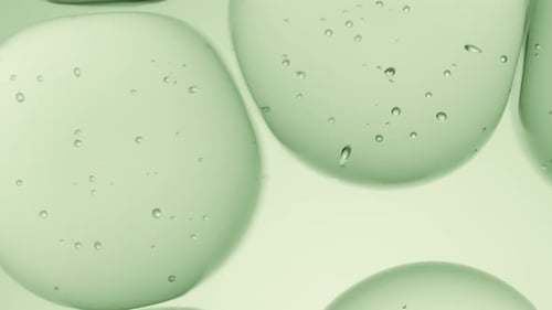 Cosmetics Green Serum Liquid Bubbles 3d Abstract Background Cosmetic Moisturizer Essence Gel