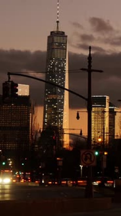 The Breathtaking and Stunning Evening View of One World Trade Center Captivates All Beholders