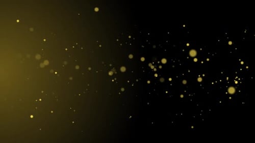 Floating Golden Particle Dust Animation Background