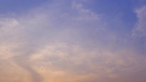 Time Lapse of Colorful Clouds at Sunset